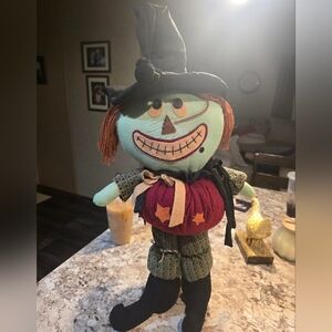 Vintage 21" Hallmark Stand Up Witch Porch Sitter Doll Halloween Decorations